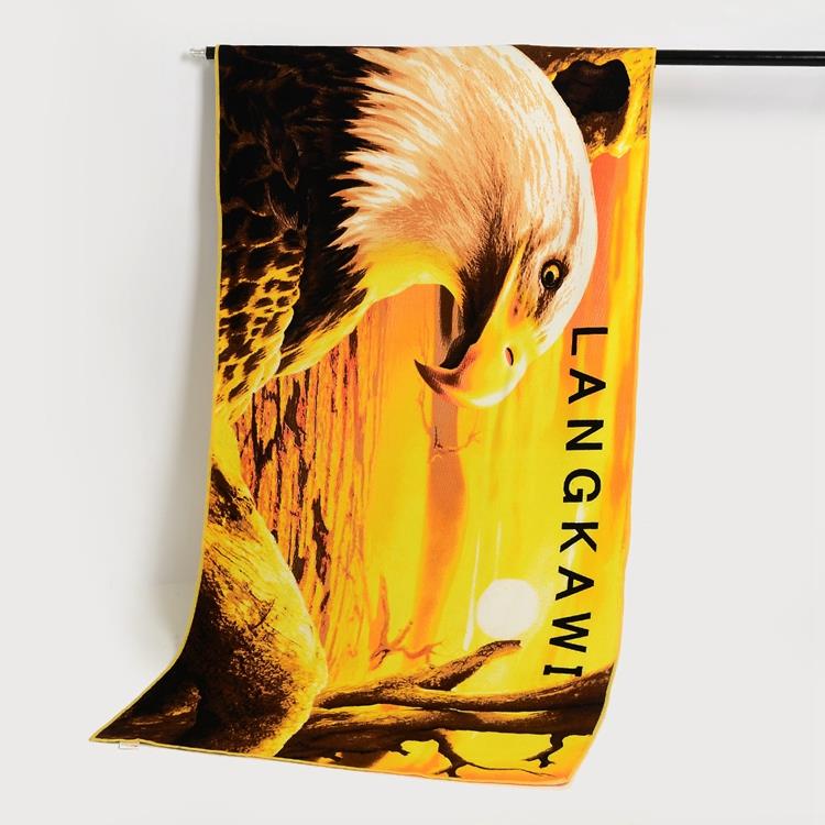 Sublimare personalizate imprimate prosop verde Palm plante iute uscat microfi...