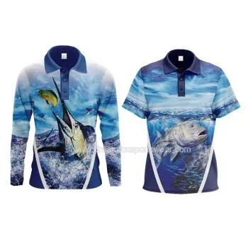 Mâneci lungi Australia sublimate Jersey de pescuit tineret